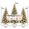 Besneeuwde Kerstbomen Set van 3 met LED-verlichting Besneeuwde Kerstbomen Set van 3 met LED-verlichting