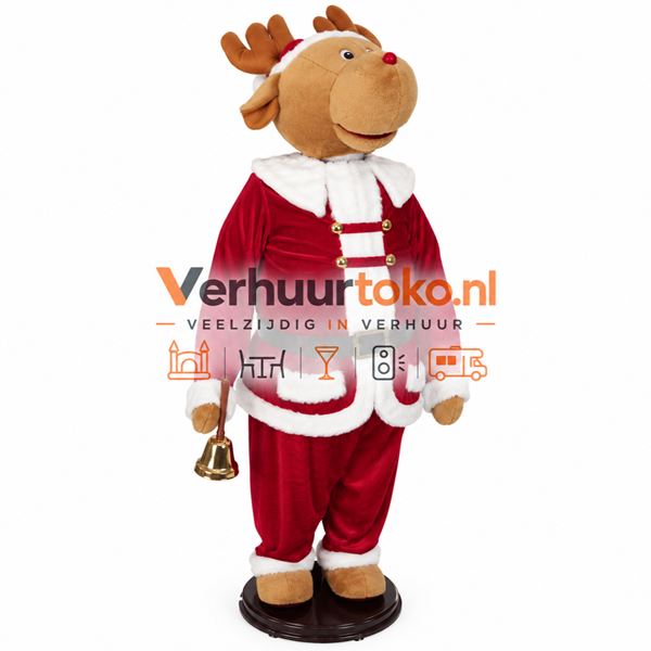 Kerstmis Rendier 170cm zingend Kerstmis Rendier 170cm zingend