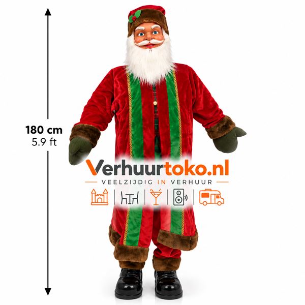 Kerstman pop 180cm Kerstman pop 180cm