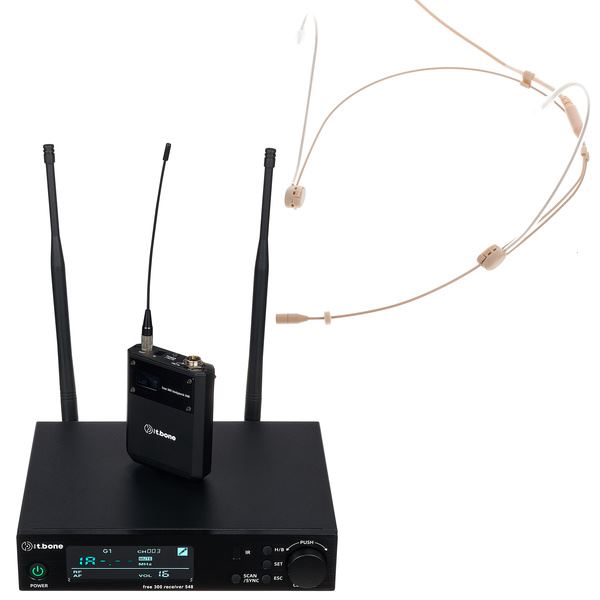 Draadloze pocketzender headset microfoon Draadloze pocketzender headset microfoon